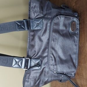 Kenneth Cole Reaction Shoulder Bag - gray - EUC
